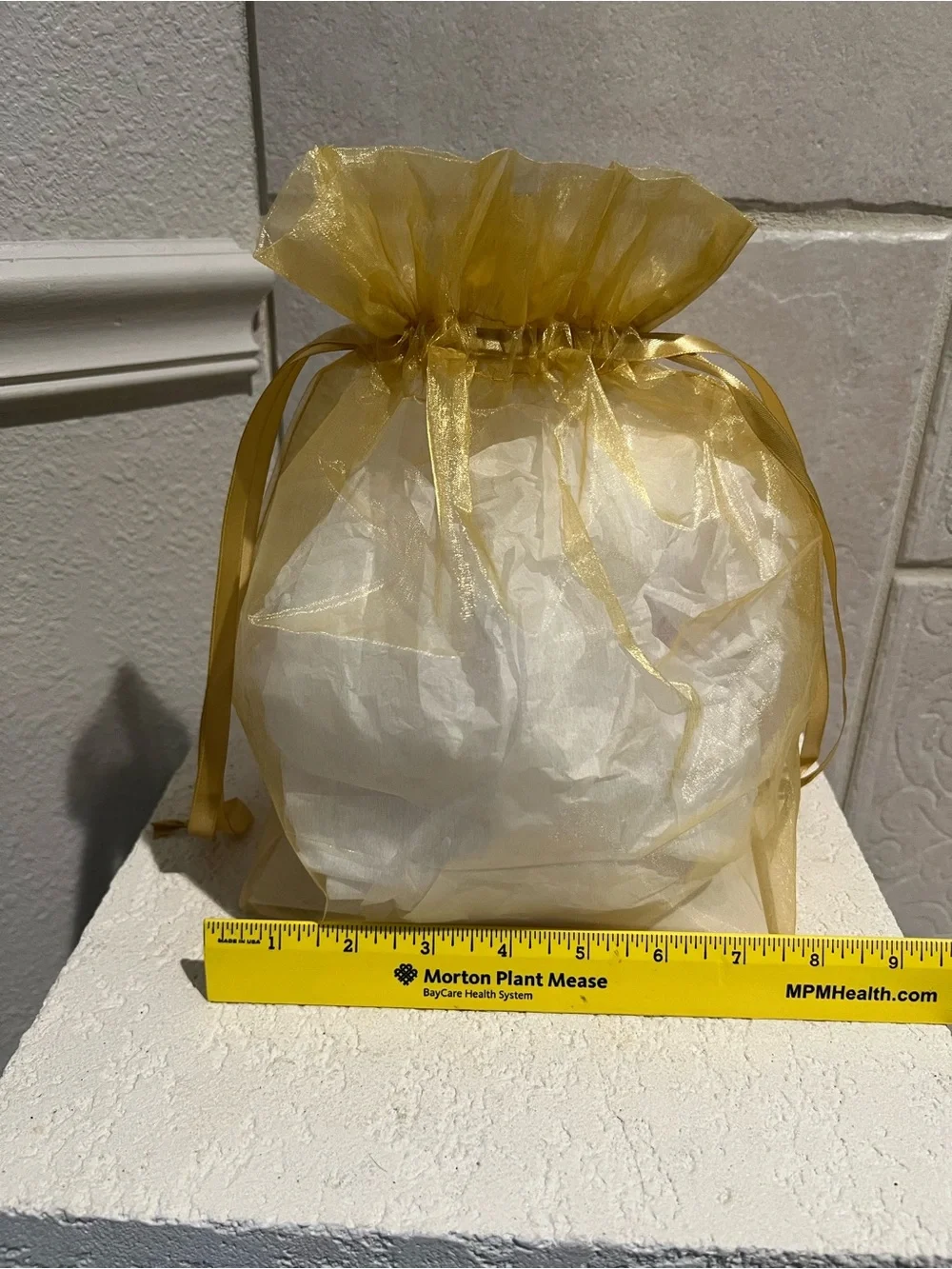 50 new Gold large organza gift product bags & 13 medium cup size bags